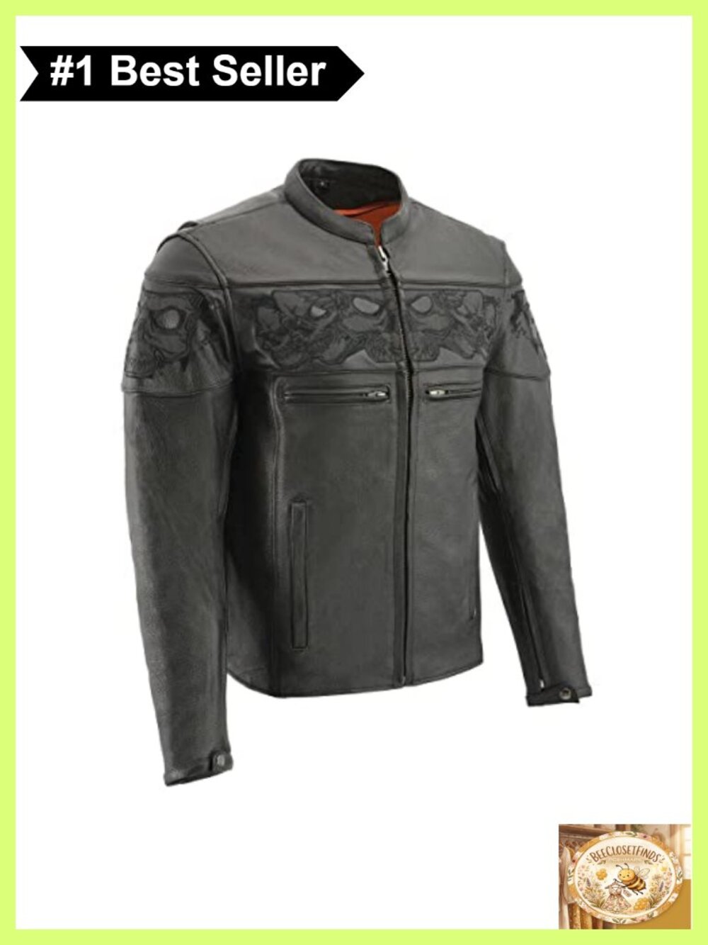 Premium Leather Motorcycle Jacket Cool-Tec Vented Biker Moto